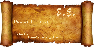 Dobsa Elmira névjegykártya